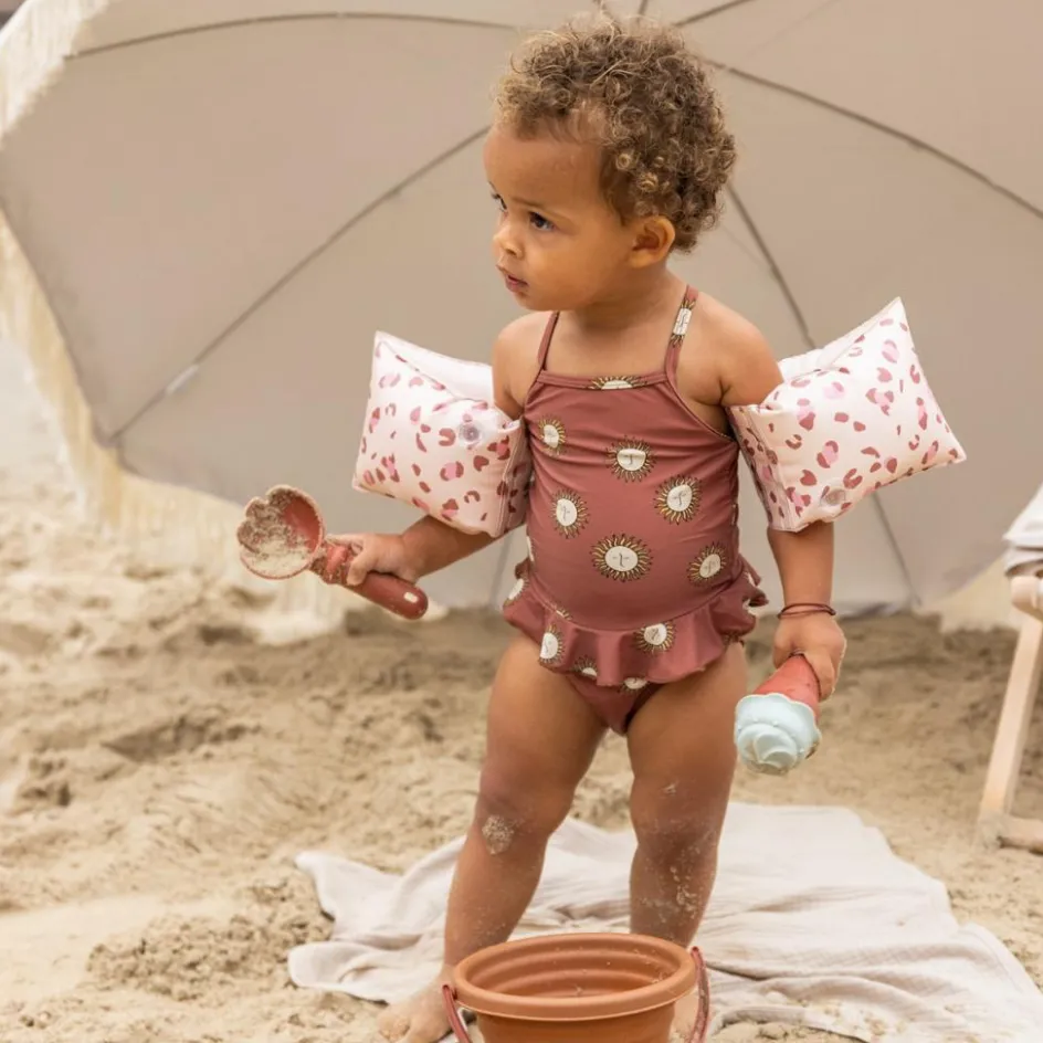 Brassards de natation Léopard vieux rose (0-2 ans)|Swim Essentials Hot