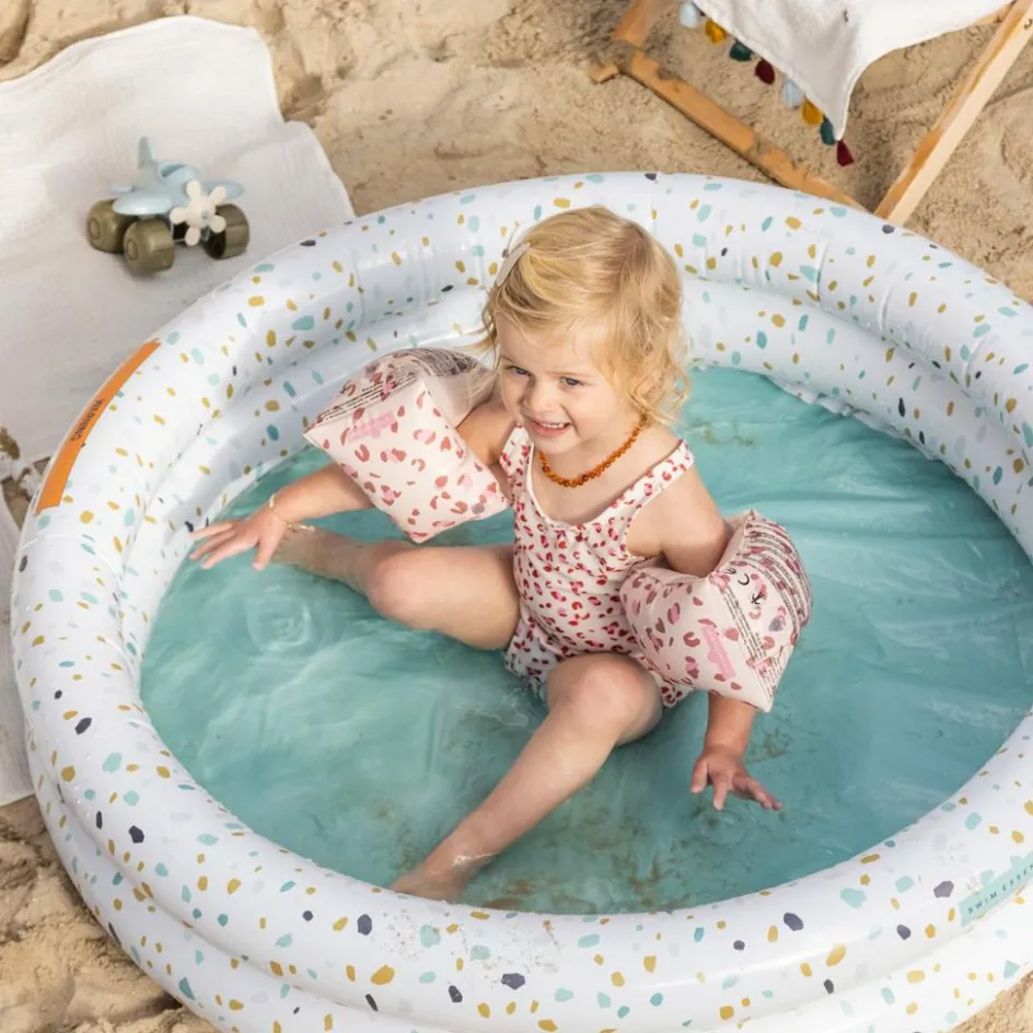 Brassards de natation Léopard vieux rose (0-2 ans)|Swim Essentials Hot