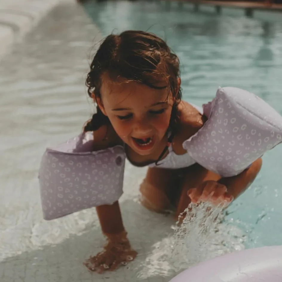 Clearance Swim Essentials Brassards de natation Léopard lila (0-2 ans)