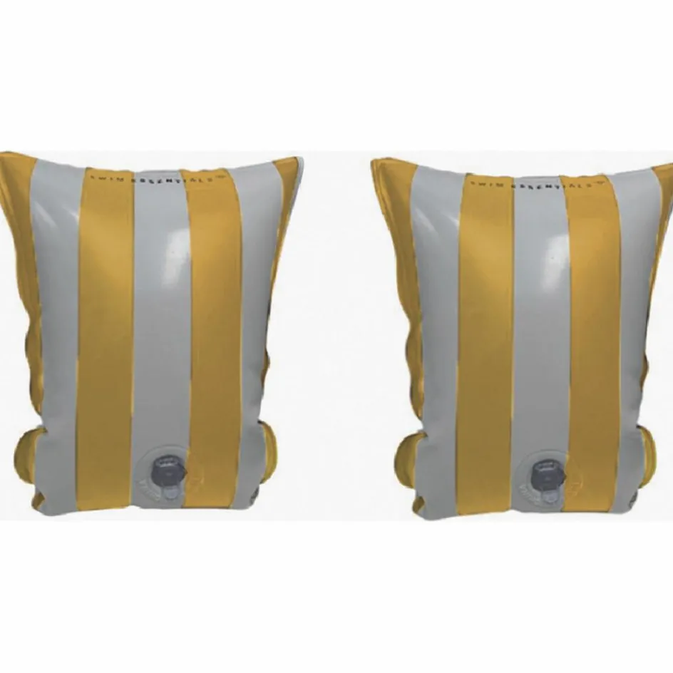 Brassards de natation Rayé blanc et jaune (2-6 ans)|Swim Essentials New