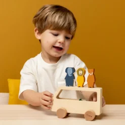 Bus en bois Animaux|Trixie Online