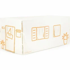 New Ratatam Cabane de table Maison Orange et Beige (90 x 200 cm)