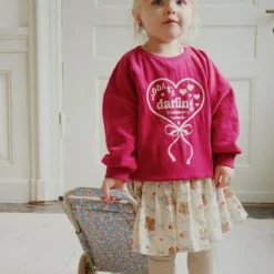 Best Konges Slojd Caddie à roulette pour poupée Fleur Rosier