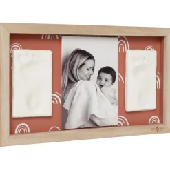 Cadre photo 2 empreintes Rainbow Terracotta|Petit Artichaut Online