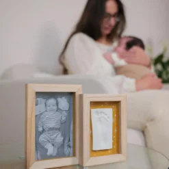 Cadre photo empreintes Duo Daisy Ochre|Petit Artichaut