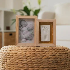 Cadre photo empreintes Duo Daisy Ochre|Petit Artichaut