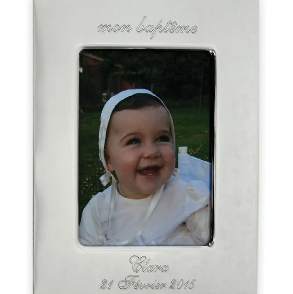 ANVIE Cadre photo Mon Baptême (personnalisable)
