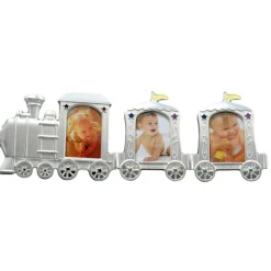 Cadre photo Train 3 photos (métal argenté)|Daniel Crégut Sale