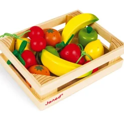 Cagette de 12 fruits en bois|Janod New