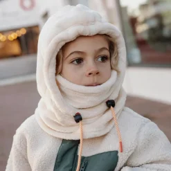 Cagoule polaire Warmy Cream (2-5 ans)|Hello Hossy New