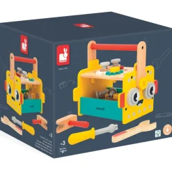 Janod Caisse à outils Brico'kids en bois (25 pièces)