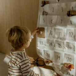 Best Atelier Wagram Calendrier de l'avent Gaze Ecru (personnalisable)