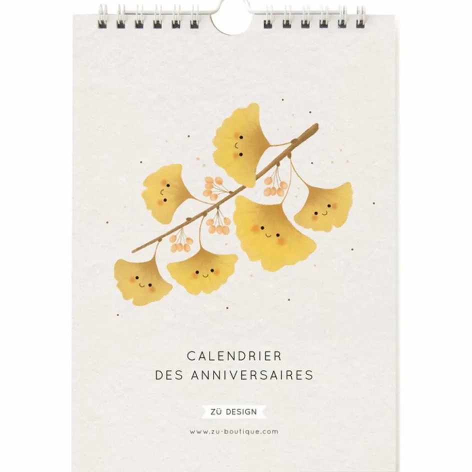 Best Zü Calendrier des anniversaires Ginkgo