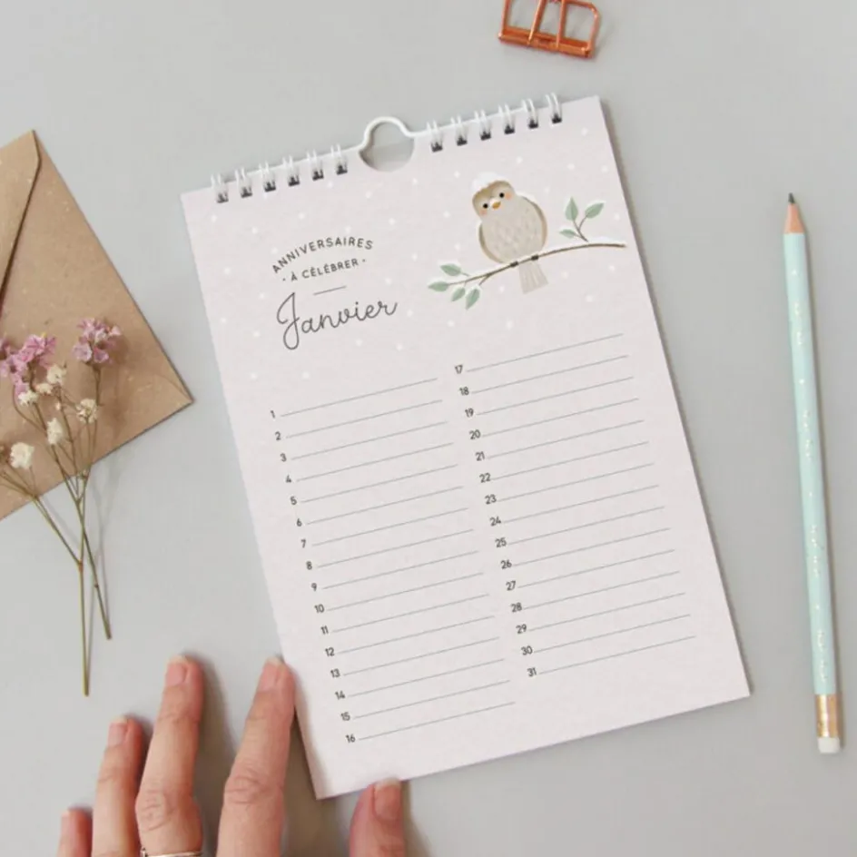 Best Zü Calendrier des anniversaires Ginkgo