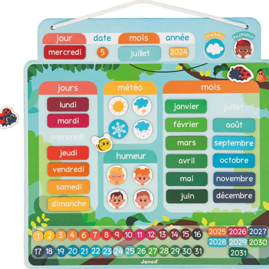 Clearance Janod Calendrier magnétique