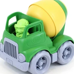 Camion de construction mélangeur vert et jaune|Green Toys Online