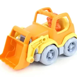 New Green Toys Camion de construction pelle orange et jaune