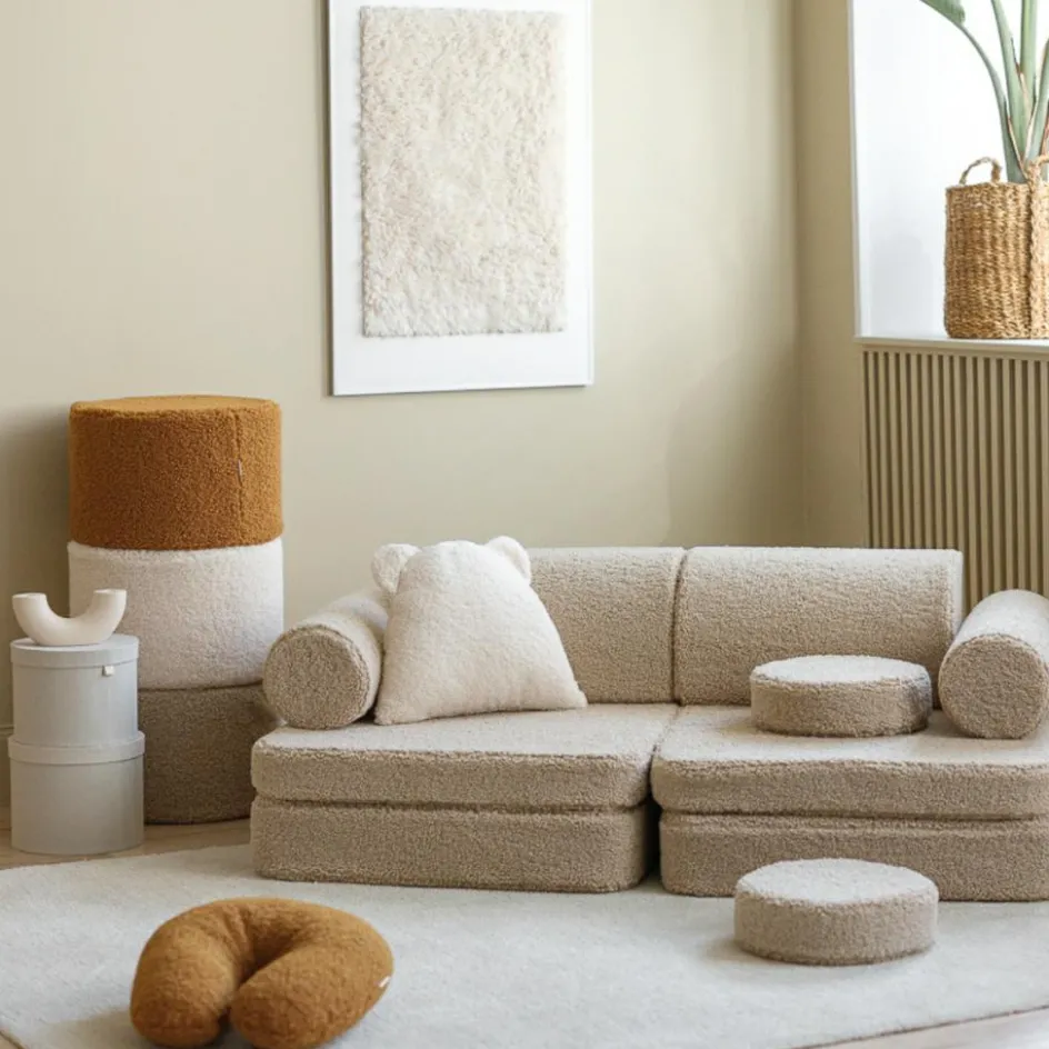 Canapé modulable Settee Biscuit molletonné|Wigiwama New