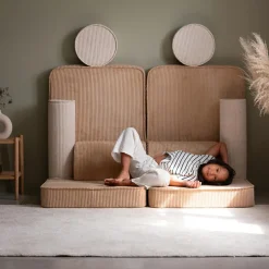 Canapé modulable Settee Brown Sugar velours côtelé|Wigiwama Discount