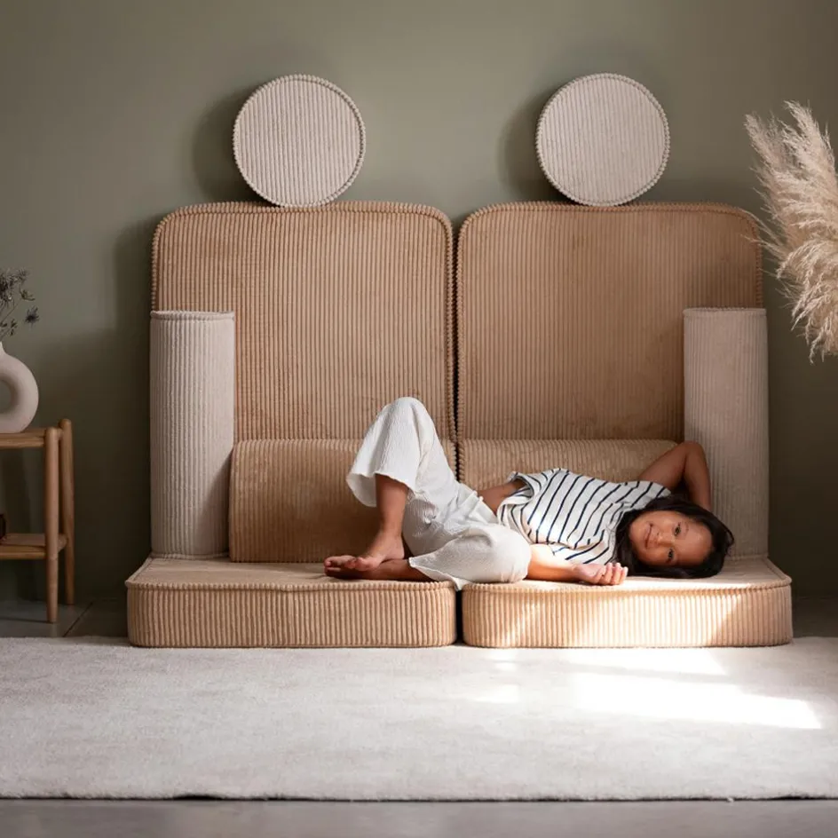 Canapé modulable Settee Brown Sugar velours côtelé|Wigiwama Discount