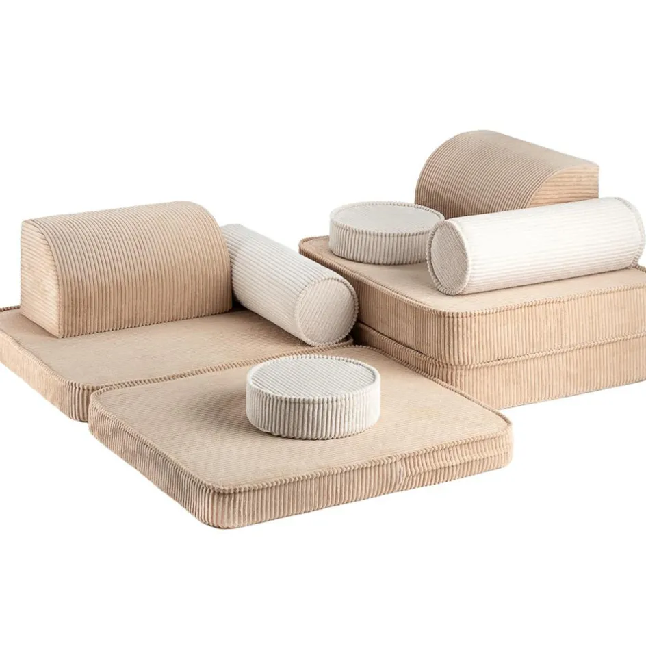 Canapé modulable Settee Brown Sugar velours côtelé|Wigiwama Discount