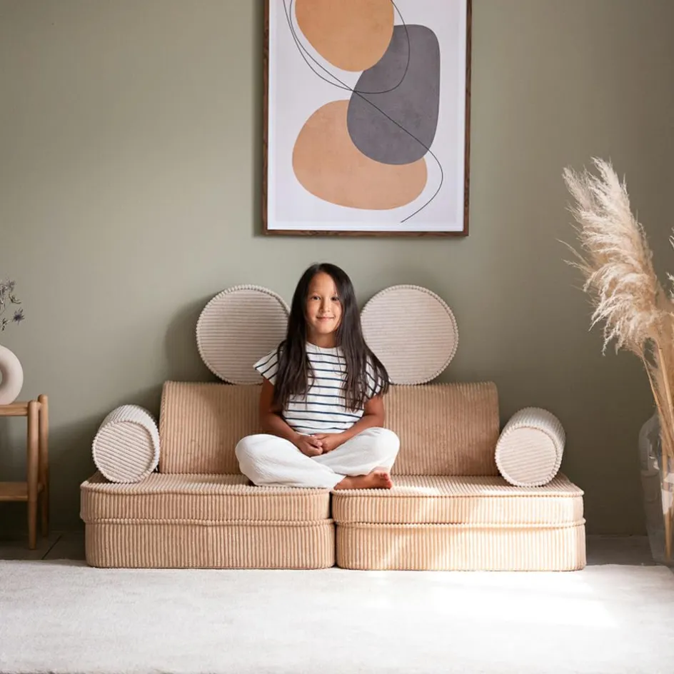 Canapé modulable Settee Brown Sugar velours côtelé|Wigiwama Discount