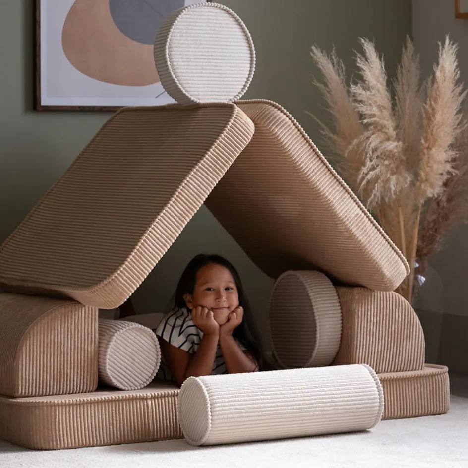 Canapé modulable Settee Brown Sugar velours côtelé|Wigiwama Discount