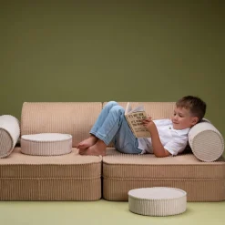 Canapé modulable Settee Brown Sugar velours côtelé|Wigiwama Discount