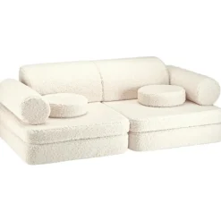 Discount Wigiwama Canapé modulable Settee Cream White molletonné
