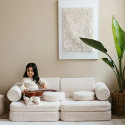 Discount Wigiwama Canapé modulable Settee Cream White molletonné