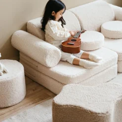 Discount Wigiwama Canapé modulable Settee Cream White molletonné