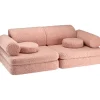 Canapé modulable Settee Guava Pink molletonné|Wigiwama
