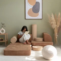 Canapé modulable Settee Toffee velours côtelé|Wigiwama Sale