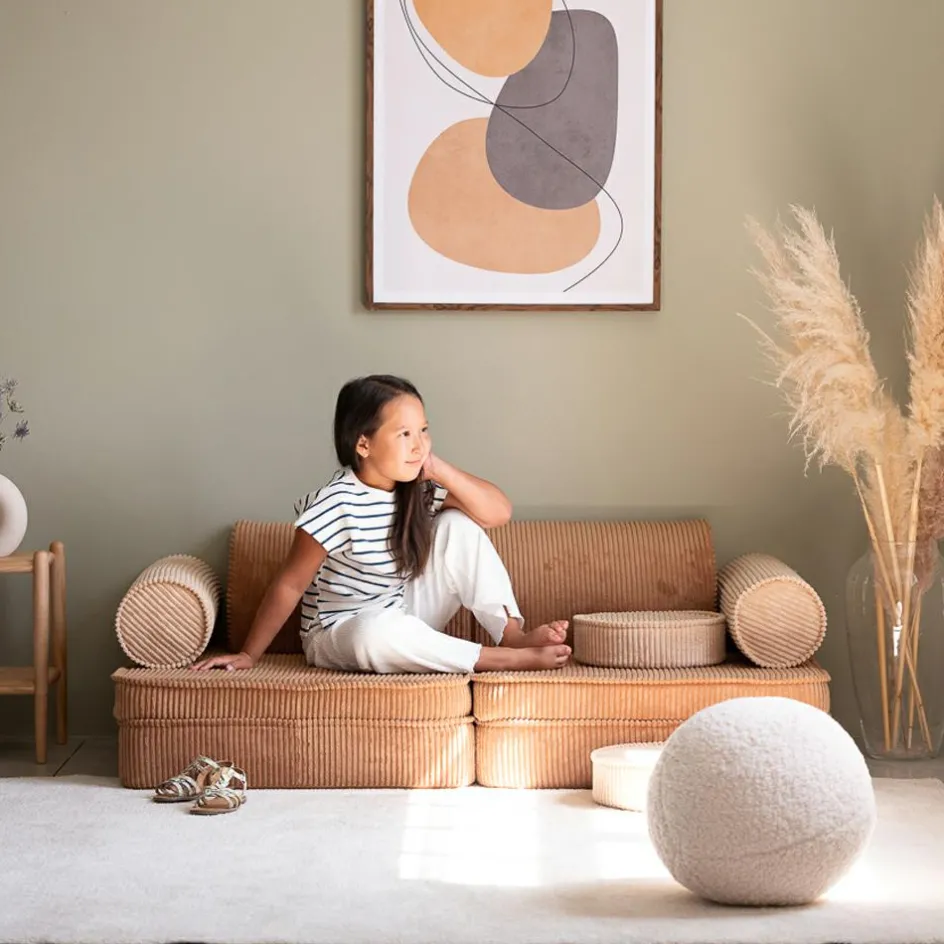 Canapé modulable Settee Toffee velours côtelé|Wigiwama Sale