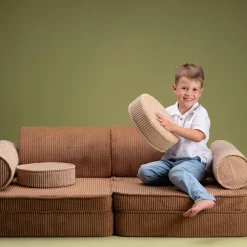 Canapé modulable Settee Toffee velours côtelé|Wigiwama Sale