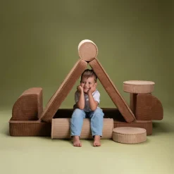 Canapé modulable Settee Toffee velours côtelé|Wigiwama Sale