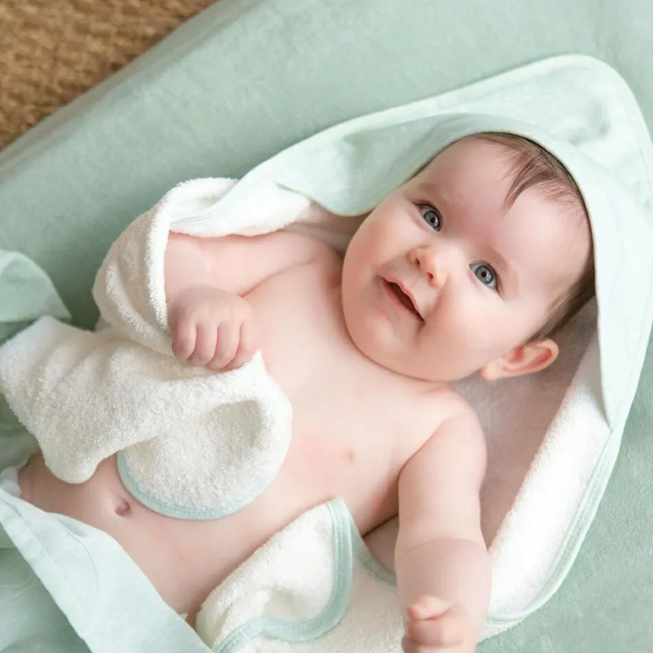 Cape de bain + gant Au large de Nova (70 x 70 cm)|Trois Kilos Sept Discount