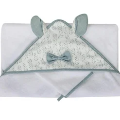 New Domiva Cape de bain + gant Filou (75 x 75 cm)