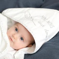 Sale Trois Kilos Sept Cape de bain + gant Mini nous tout doux (70 x 70 cm)