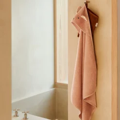 Cape de bain Albert Rabbit rose (70 x 70 cm)|Liewood New