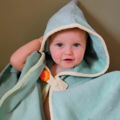 Sale L'oiseau bateau Cape de bain Baleine Lagon personnalisable (0-5 ans)