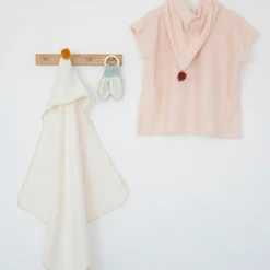 Cape de bain écru So cute (73 x 73 cm)|Nobodinoz Discount