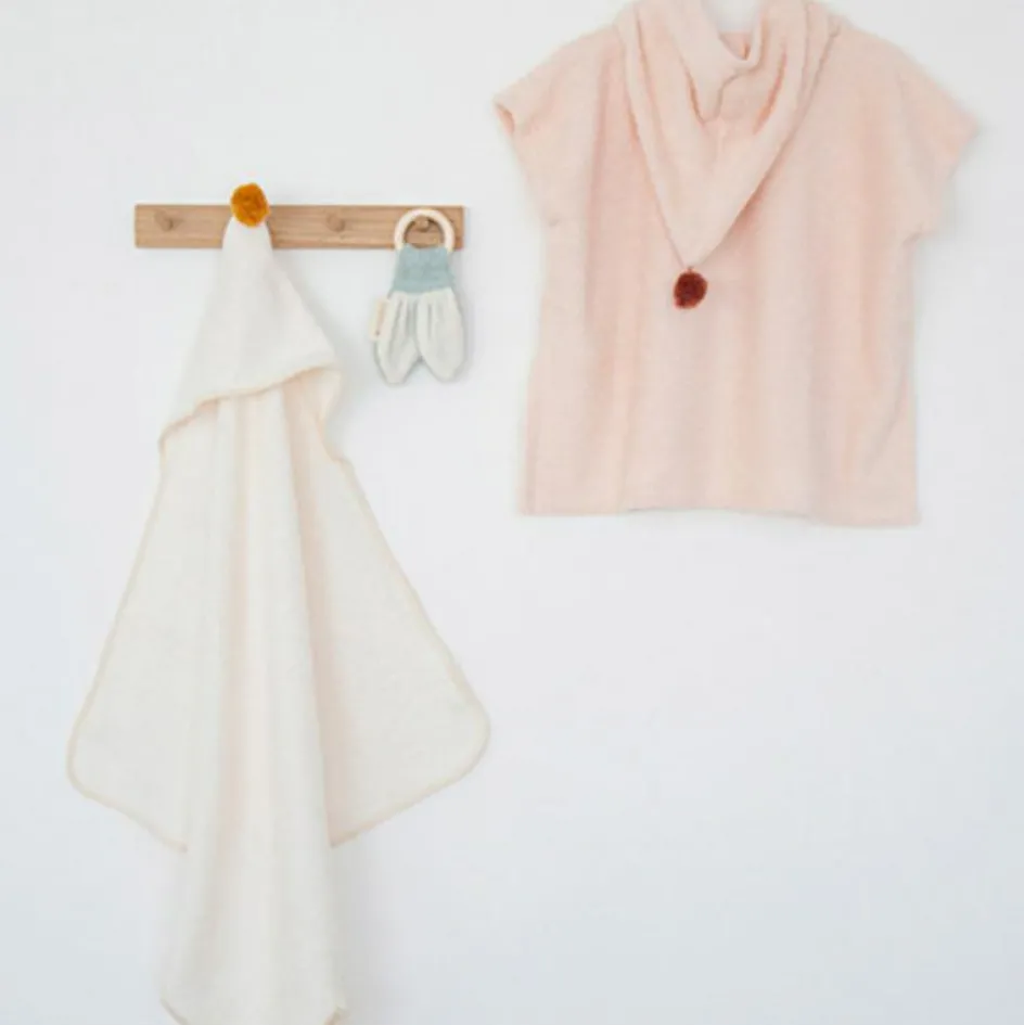 Cape de bain écru So cute (73 x 73 cm)|Nobodinoz Discount