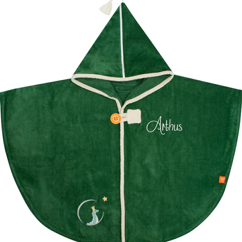 L'oiseau bateau Cape de bain dino vert forêt personnalisable (0-5 ans)