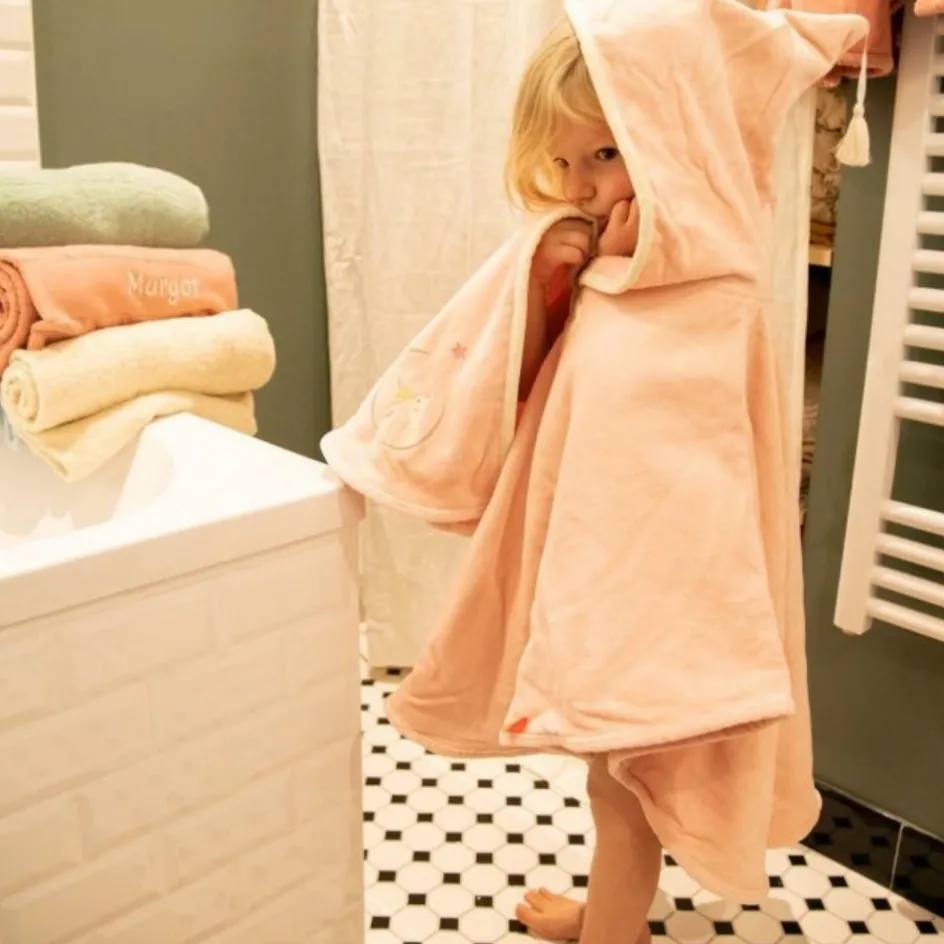 Discount L'oiseau bateau Cape de bain lapin poudré personnalisable (0-5 ans)