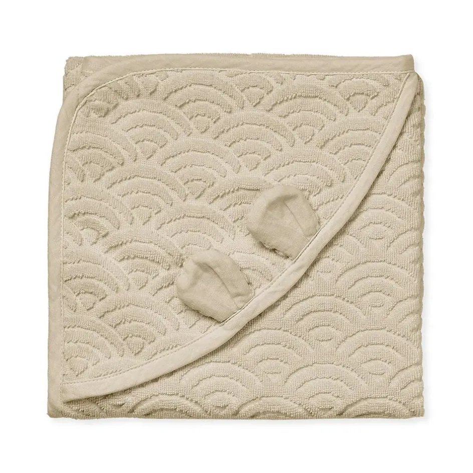 Cape de bain ours amande (80 x 80 cm)|Cam Cam Copenhagen New