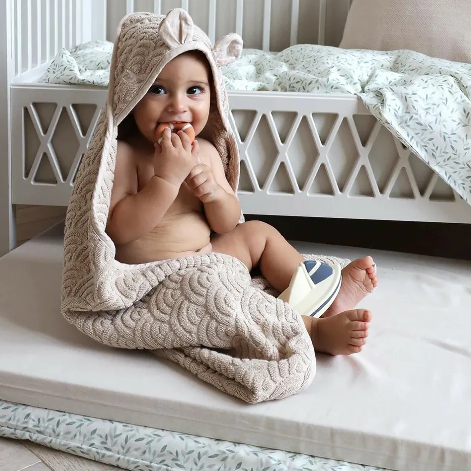 Cape de bain ours amande (80 x 80 cm)|Cam Cam Copenhagen New