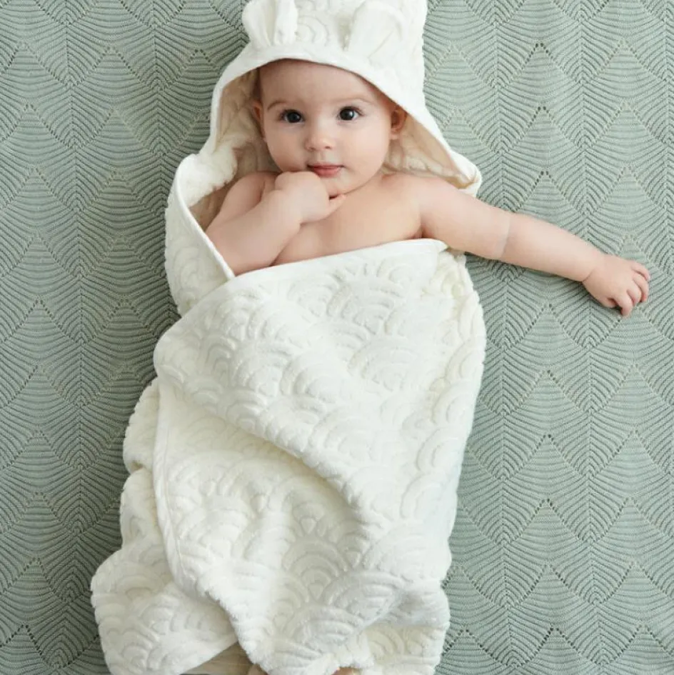 Cape de bain ours écrue (80 x 80 cm)|Cam Cam Copenhagen Clearance