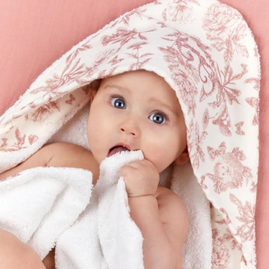 Cape de bain Toile de Jouy (70 x 70 cm)|Tartine et Chocolat Outlet