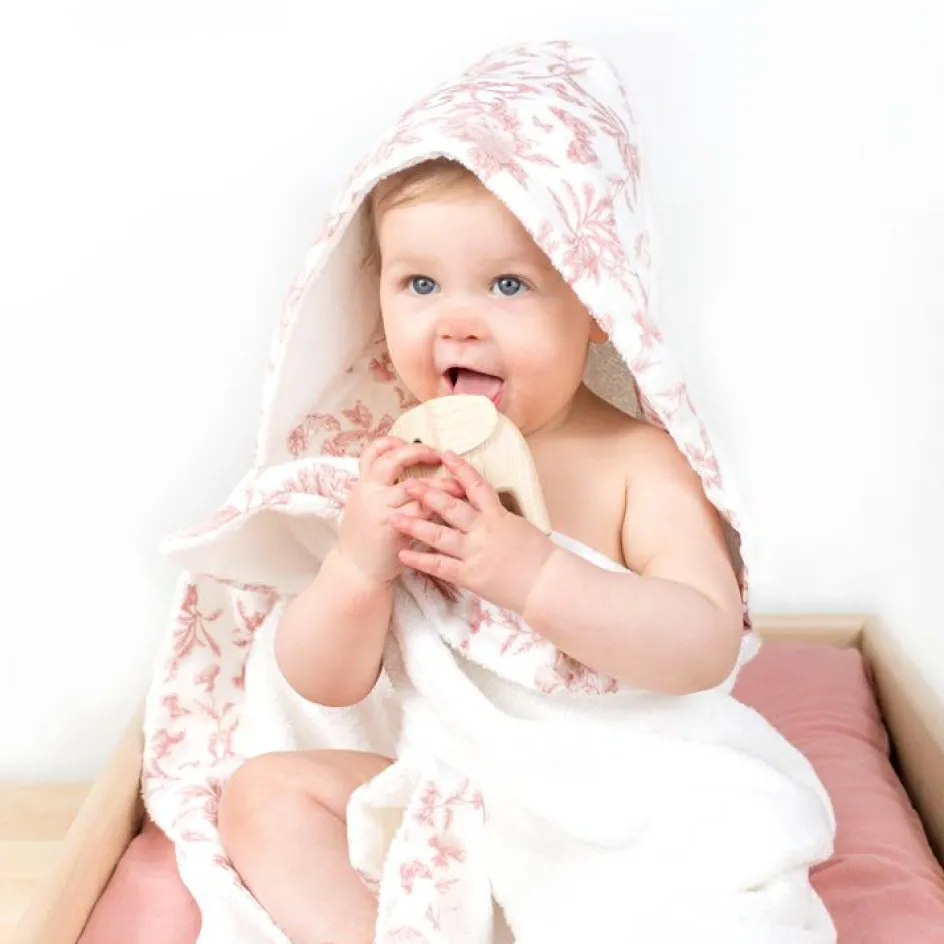 Cape de bain Toile de Jouy (70 x 70 cm)|Tartine et Chocolat Outlet